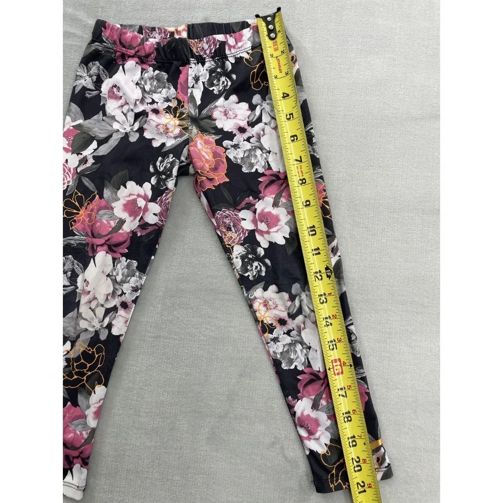 Nike Dri-FIT Leggings Girls Size 4–5 (104–110 cm) Black Pink Floral Print